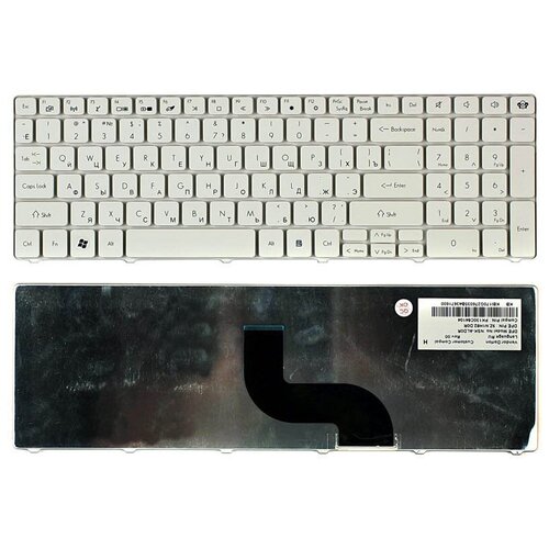 Клавиатура для ноутбука Packard Bell EasyNote TE11BZ белая