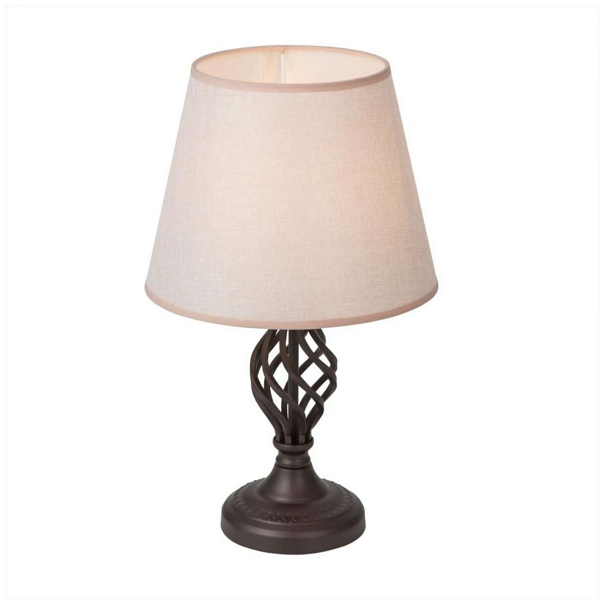 Лампа декоративная Citilux Вена CL402855, E27, 75 Вт, цвет арматуры: коричневый, цвет плафона/абажура: коричневый