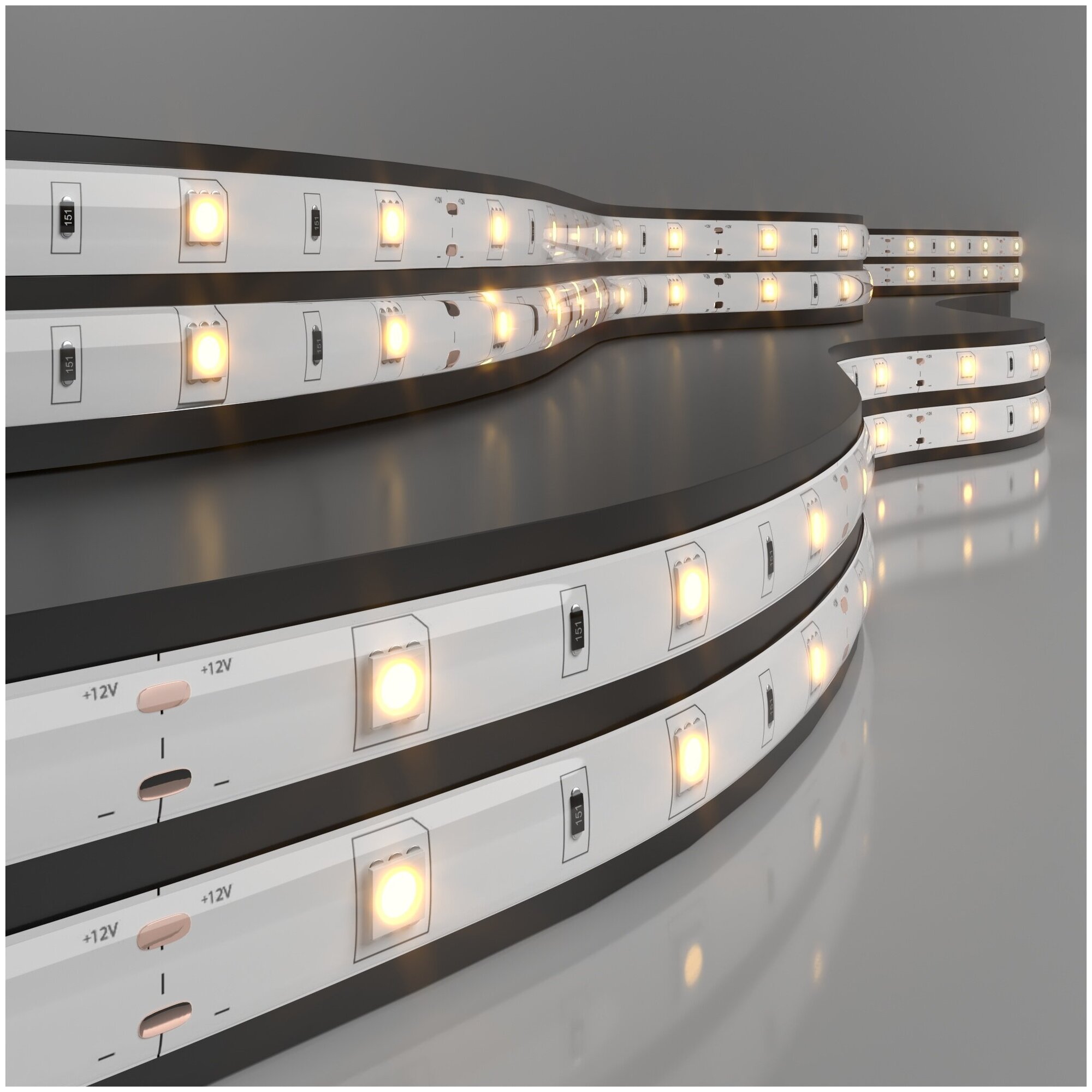 Уличная лента светодиодная Elektrostandard 5050 12В 30 Led/м 72 Вт/м 3300K теплый белый свет 5 метров IP65