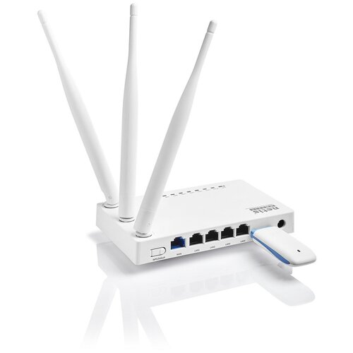 Wi-Fi роутер Netis mod. MW-5230 с портом для 3G/4G USB модема комплект видеонаблюдения с wi fi камерой удлинителем и 4g роутером