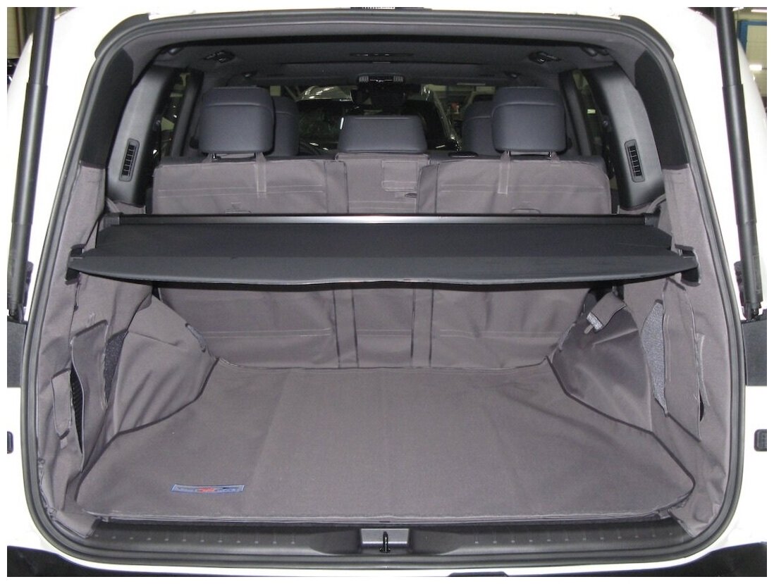 Защитный чехол (коврик, накидка) AUTOSMSTUDIO Maxi в багажник автомобиля Toyota Land Cruiser (Тойота Ленд Крузер) J300 (5 мест) 06.2021-н.в., серый