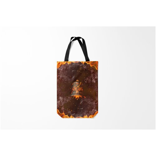 фото Сумка-шоппер / 31х42 см / рок / ac/dc hells bells z burnettie