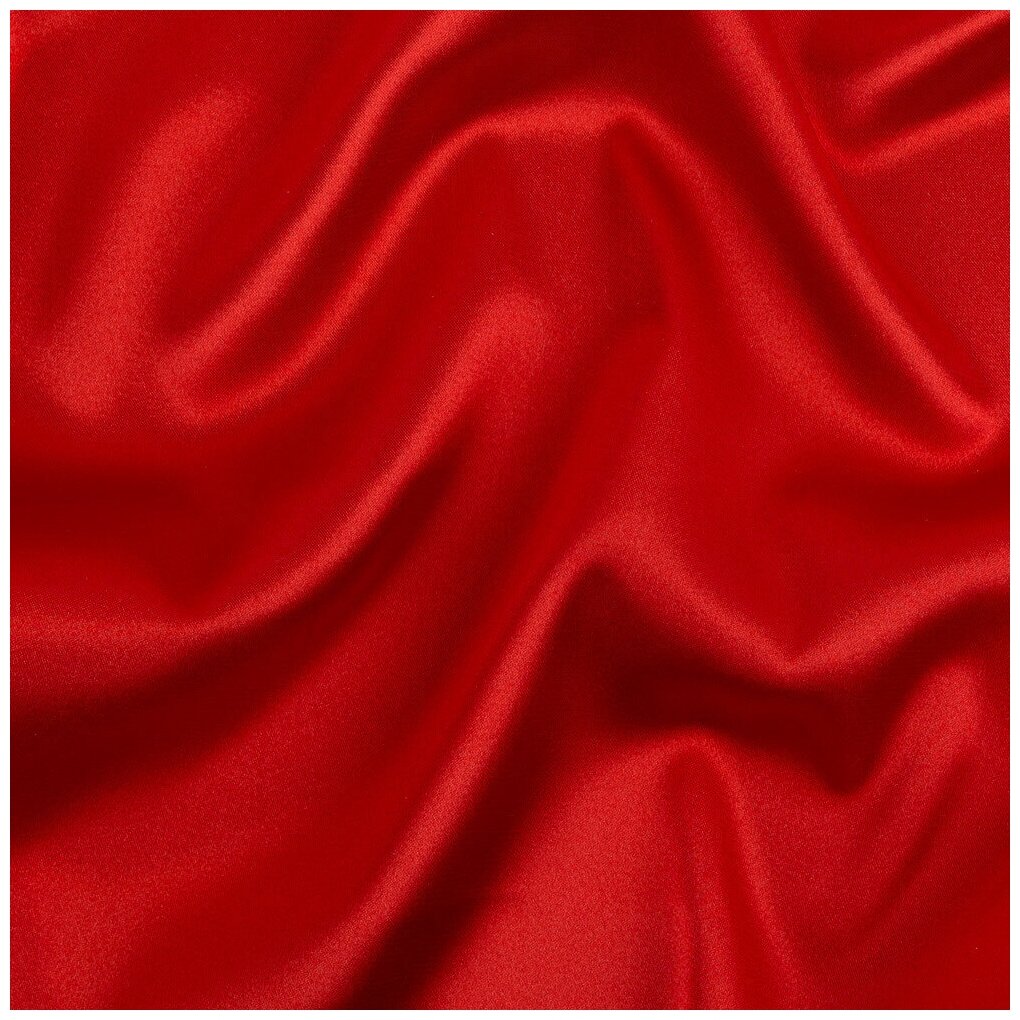 Ткань блузочная "Poly satin" арт: PSS-001 цвет: №03 красный (45х45 см)