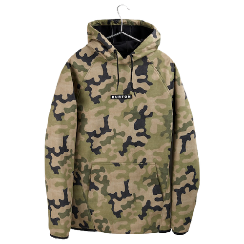 фото Худи burton crown weatherproof pullover fleece размер l martini olive terra camo