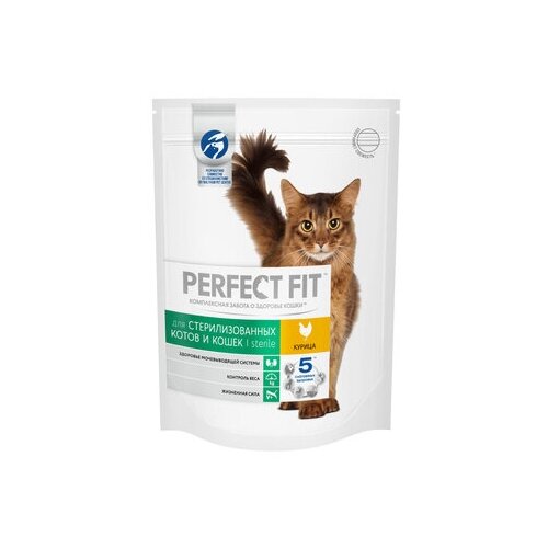 Perfect Fit Сухой корм стерилизованных кошек с курицей Sterile Chicken 0,19 кг 25228 (14 шт)