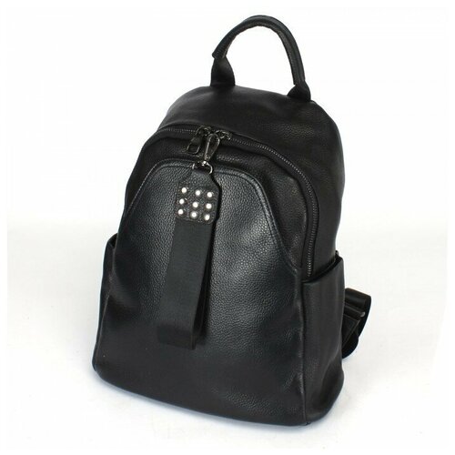 фото Рюкзак жен натуральная кожа opi-8629, 1отд, 4внутр+4внеш/карм, черный 238896 adelia