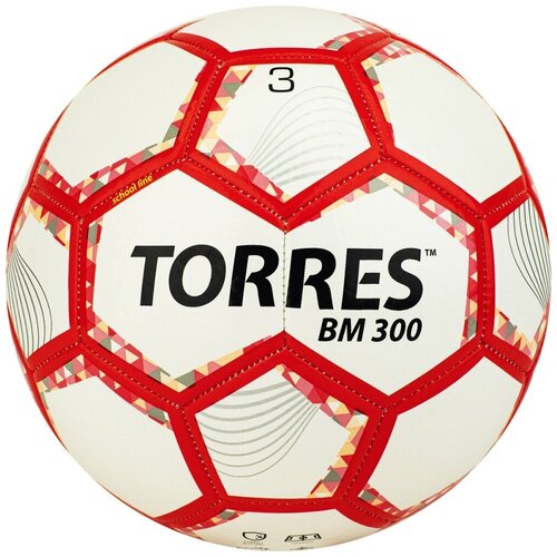Футбольный мяч Torres BM300 3 арт. F320743 р.3 Белый/Красно-серебристый