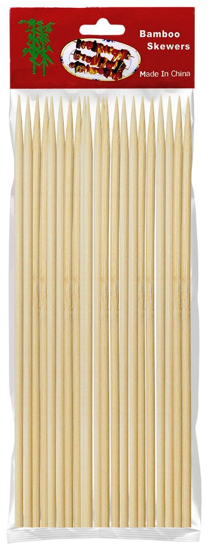Шампур шпажки деревянные (бамбуковые) для шашлыка 25 см, 45 шт
