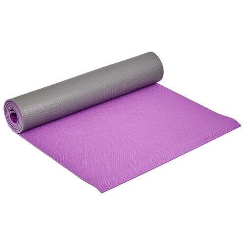 Коврик для йоги и фитнеса BRADEX SF 0691 для йоги и фитнеса, 183*61*0,6 см, двухслойный фиолетовый