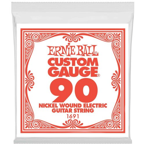 ERNIE BALL 1691 - одиночная струна для электрогитары. калибр .090 ernie ball 1691 одиночная струна для электрогитары калибр 090