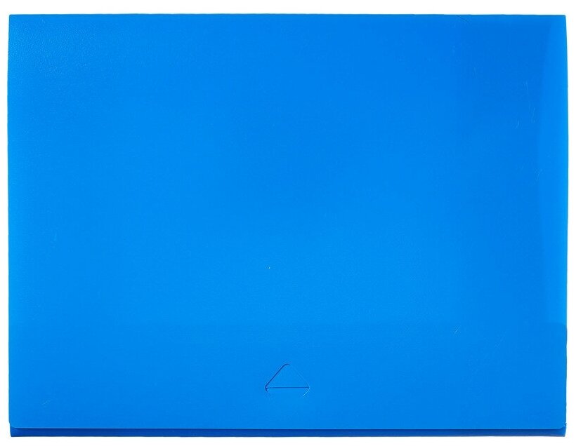 Папка-короб на клапане Attache A4 10 мм пластиковая до 100 л синяя (толщина обложки 0.5 мм) 1044995