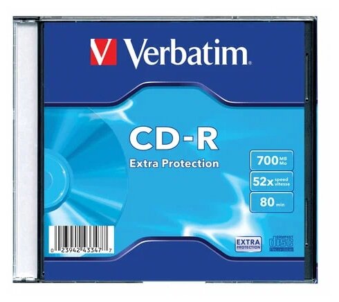 Оптический диск Verbatim CD-R 52 X 700MB (10 шт.)