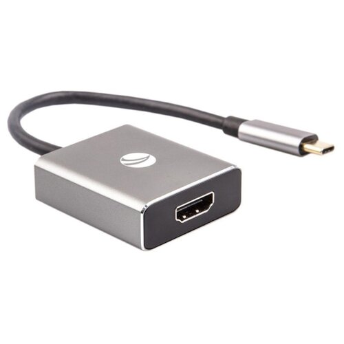 Переходник/адаптер VCOM HDMI - USB Type-C (CU423T), 0.2 м, серый