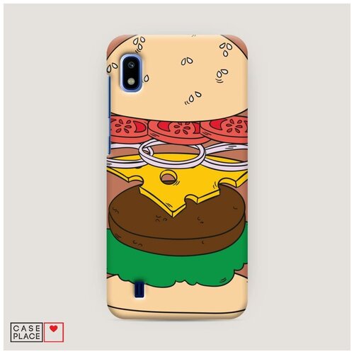 фото Чехол пластиковый samsung galaxy a10 бургерные слои case place