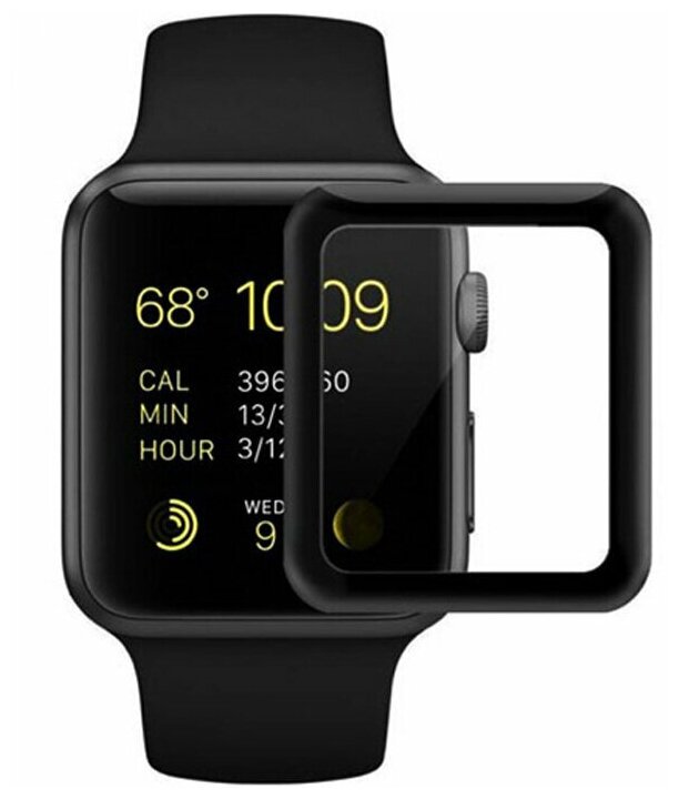 Защитное стекло COTEetCI 4D для Apple Watch SE черный 44mm