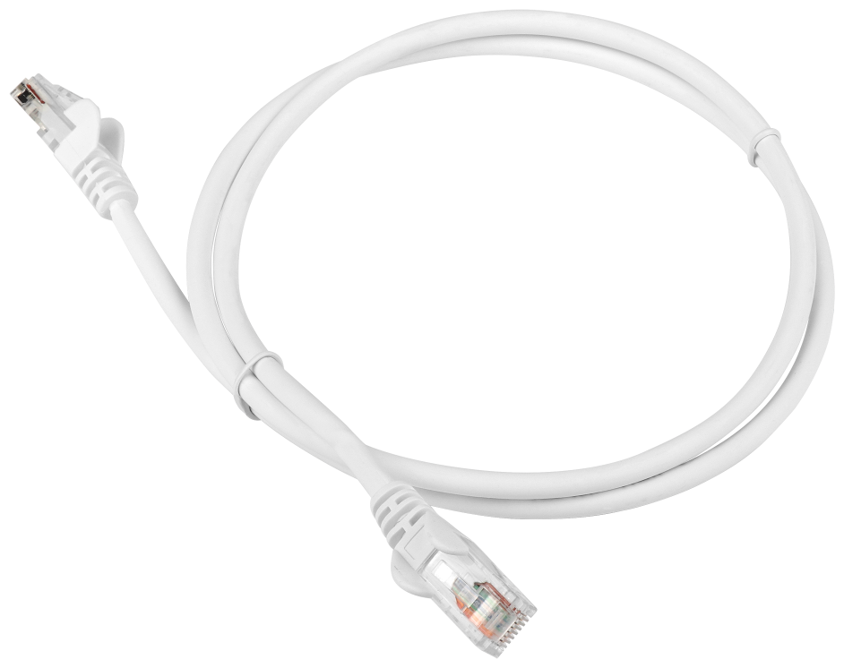 Кабель Патч-корд LANMASTER UTP, вилка RJ-45, вилка RJ-45, кат.5е, LSZH, 2м, серый [lan-pc45/u5e-2.0-gy] - фото №1