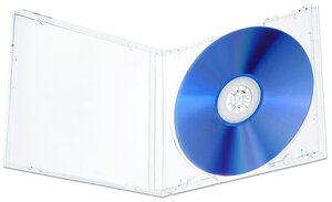 Коробка CD Box 1 диск Jewel Clear (прозрачный трей), 10 мм, уп. 30 шт.