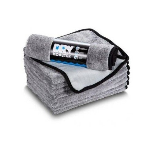 Dry Monster – Серая микрофибра для сушки с оверлоком 55x75см 560гр/м