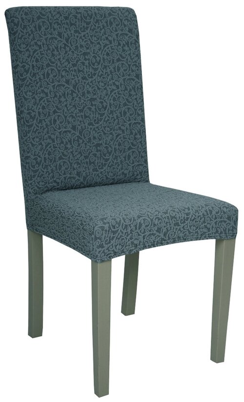 Чехол на стул со спинкой Venera, цвет Серый