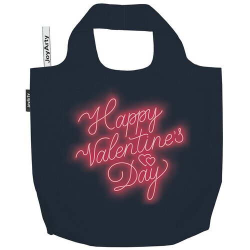 фото Сумка авоська joyarty "valentine's day" 46x65x7 см