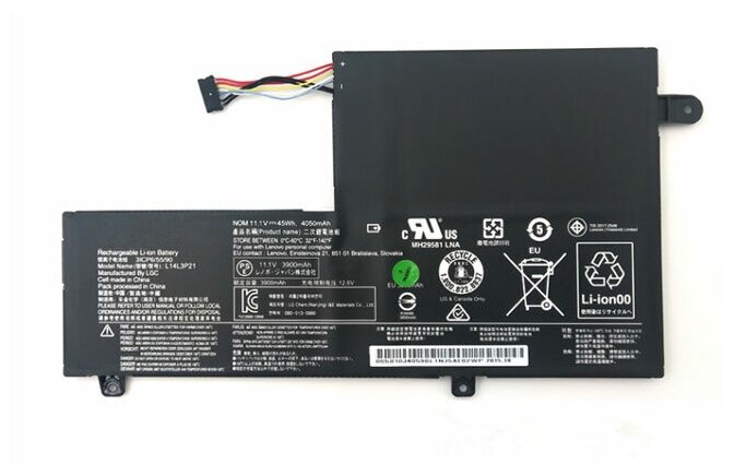 Аккумулятор для ноутбука Lenovo Yoga 500-14SK 500-15ISK 300s-14ISK L14L3P21 (45Wh11.1V)