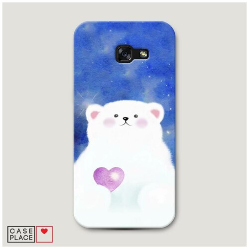 фото Чехол пластиковый samsung galaxy a5 2017 мишка с сердцем 2 case place