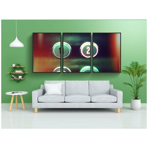 фото Набор модулных постеров для интерьера "поднимать, кнопки, аннотация" 60x90 см. в тубусе, без рамки lotsprints