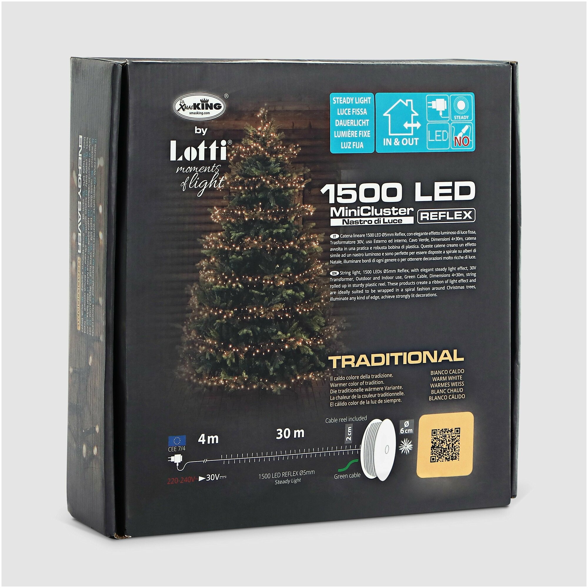 Гирлянда уличная Nsl 1500 led 4+30м Lotti - фото №7