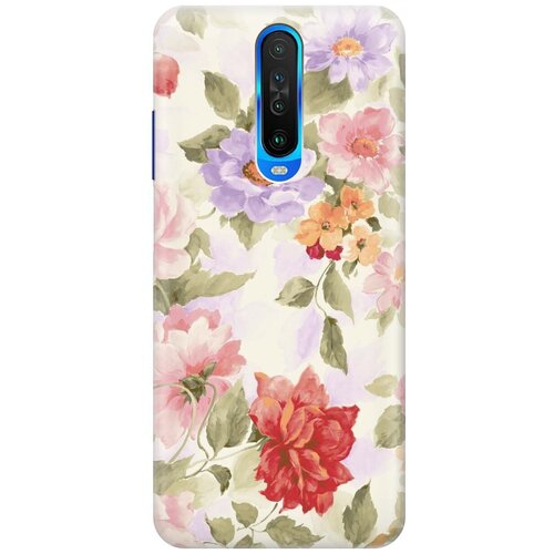 фото Ультратонкий силиконовый чехол-накладка для xiaomi redmi k30 с принтом "нежные цветы" gosso