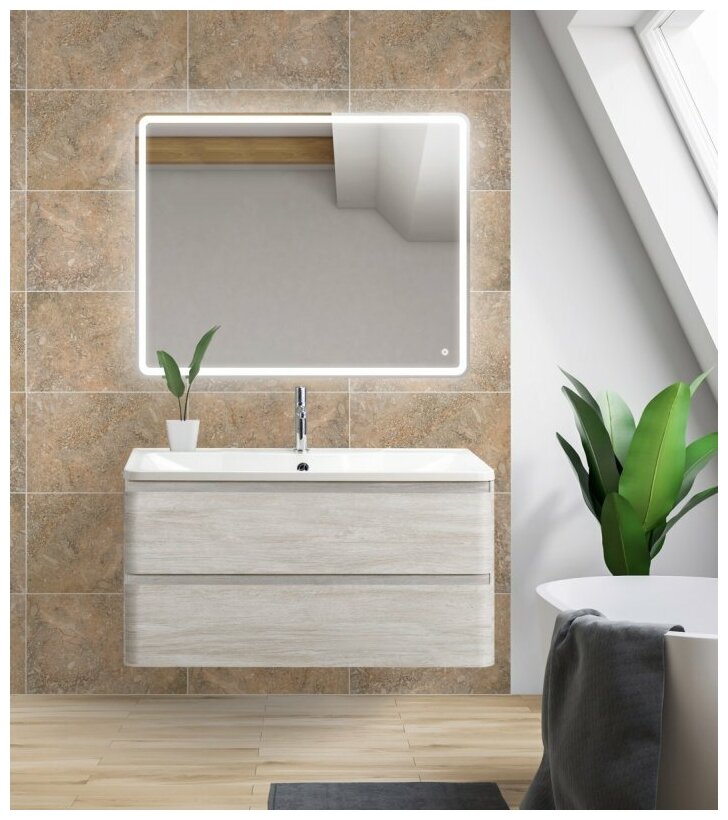 Тумба для комплекта BelBagno ALBANO-800-2C-SO-RVB rovere vintage bianco