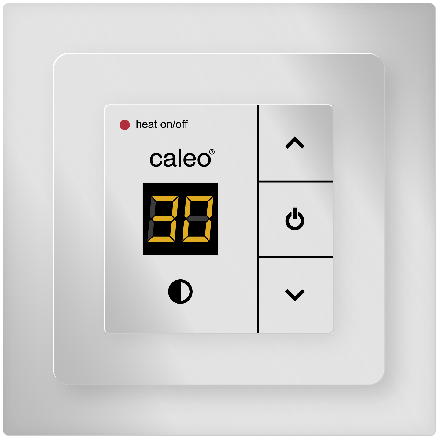 Терморегулятор Caleo 720 Silver с адаптерами, встраиваемый цифровой, 3,5 кВт