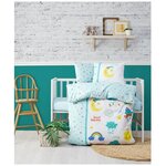 Детское постельное белье 1 спальный Sweet Dreams Mint, Cotton Box Baby Collection турция - изображение