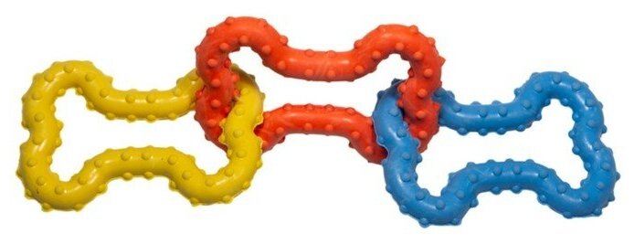 GiGwi игрушка для собак Косточки резиновые, 3 шт, 15 см - фотография № 8