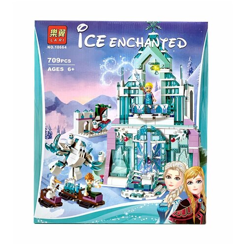 фото Конструктор волшебный ледяной замок эльзы 709 деталей ice enchanted