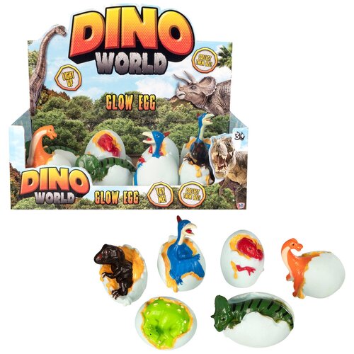 Dino World. Светящиеся яйца арт.1375560 альбом dino world для творчества царапание 11662