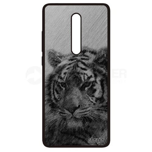 фото Защитный чехол на телефон // xiaomi redmi k20 // "царь тигр" джунгли свирепый, utaupia, серый