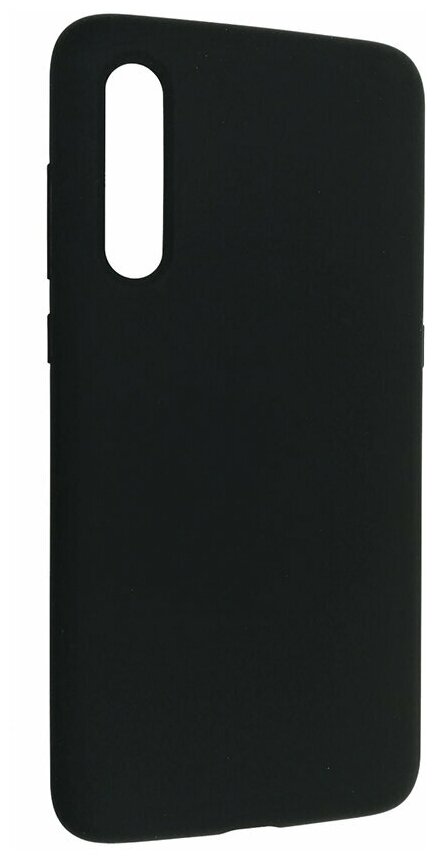 Чехол на Xiaomi Mi 9 Kruche Silicone Black противоударный пластиковый кейс защитный силиконовый бампер софттач накладка с защитой камеры