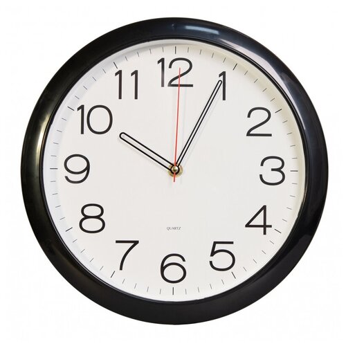 Настенные часы Бюрократ WallC-R78P черный (wallc-r78p29/black)