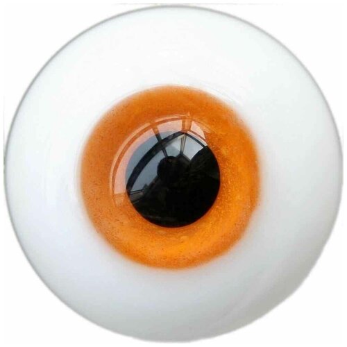 Dollmore - Glass Eye 16 mm (Глаза стеклянные оранжевые 16 мм для кукол Доллмор)