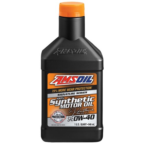 Синтетическое моторное масло AMSOIL Signature Series Synthetic Motor Oil 0W-40, 0.946 л