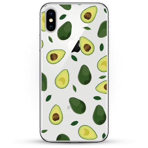 фото Силиконовый чехол узор из авокадо на apple iphone x andy & paul