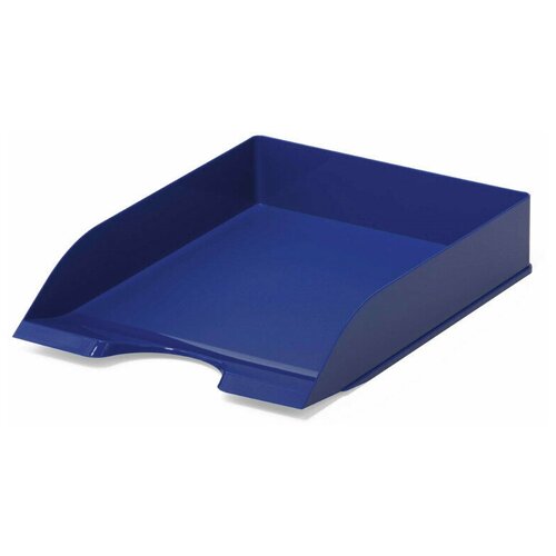 Лоток горизонтальный DURABLE BASIC, голубой лоток горизонтальный durable 1701673992 tray basic a4 337x253x63мм прозрачный фиолетовый пластик
