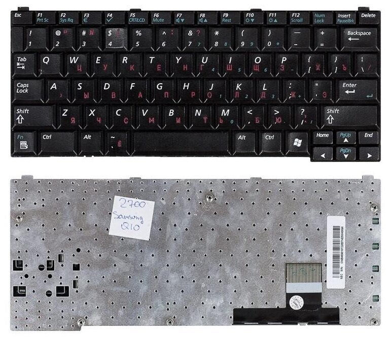 Клавиатура для ноутбука Samsumg Q20 черная 2290₽