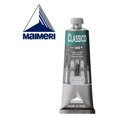 фото Масляные maimeri краска масляная maimeri classico 60мл, 356 изумрудный зеленый