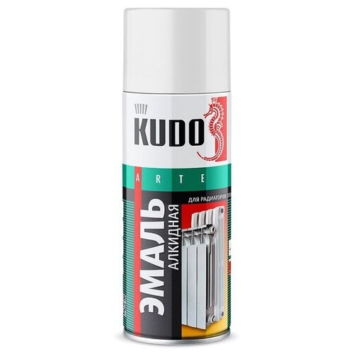 kudo эмаль для радиаторов отопления белая 520мл 6шт ku 5101 kudo арт ku5101 Эмаль для радиаторов Kudo KU-5101 отопления белая (0,52 л)