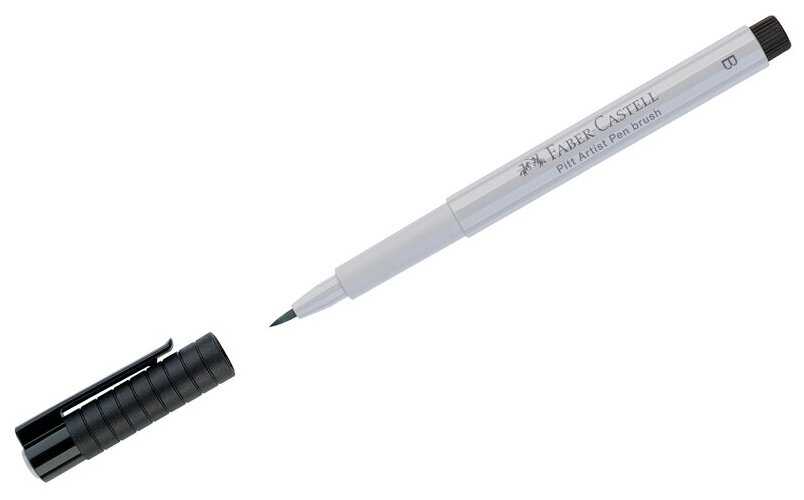 Ручка капиллярная Faber-Castell "Pitt Artist Pen Brush" цвет 230 холодный серый I, кистевая, 10 шт.