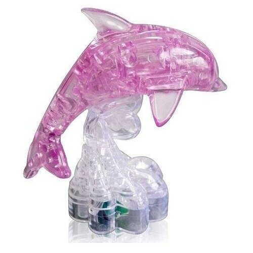 Market-Space Пазл 3D кристаллический «Дельфин», 39 деталей, микс со светом