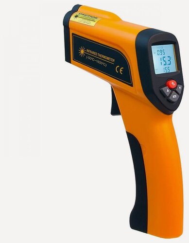 Изображение товара HT-6898 - Высокотемпературный инфракрасный термометр с типом K, пирометр инфракрасный, термометр бесконтактный пирометр