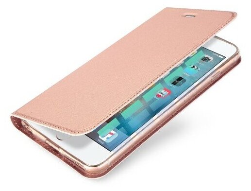 Чехол-книжка для iPhone 6 Plus/6S Plus, DU DU, боковой, розовый