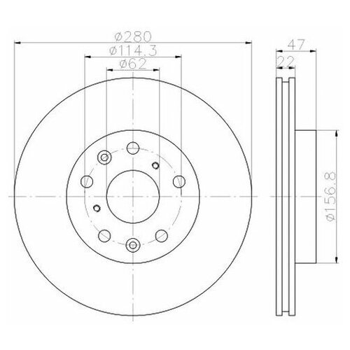 фото Тормозной диск textar 92156600 для fiat sedici; suzuki sx4